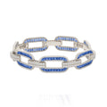 Sapphire and Diamond Bracelet in 14KWG