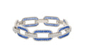 Sapphire and Diamond Bracelet in 14KWG