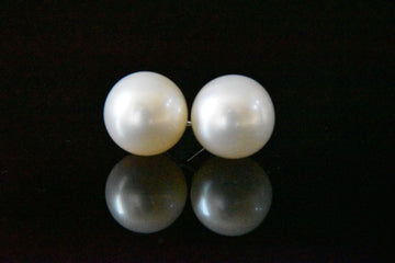 10MM Akoya Pearl Studs in 14KWG