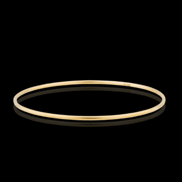 22KYG 2mm thin plain bangle