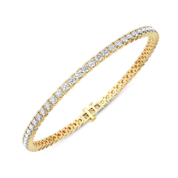 14K Yellow Gold Diamond Bracelet