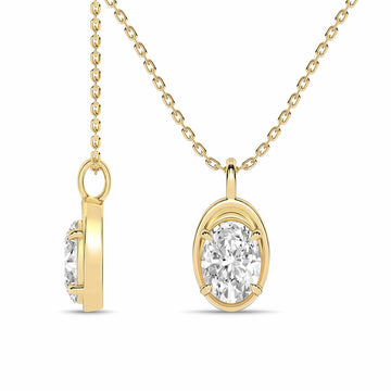 14K Yellow Gold Diamond Pendant