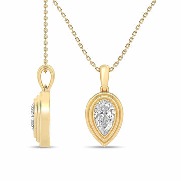 14K Yellow Gold Diamond Pendant