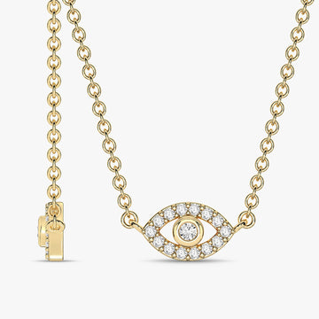 14K Yellow Gold Diamond Pendant