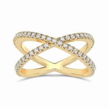 14K Yellow Gold Diamond Ring