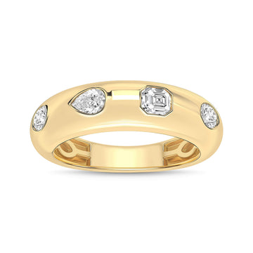 14K Yellow Gold Diamond Ring