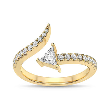 14K Yellow Gold Diamond Ring