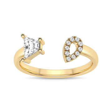 14K Yellow Gold Diamond Ring