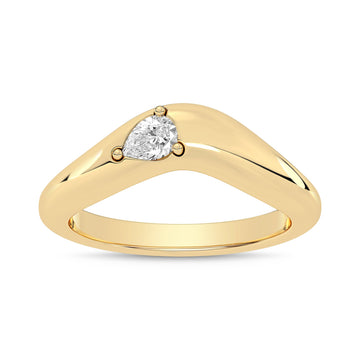 14K Yellow Gold Diamond Ring