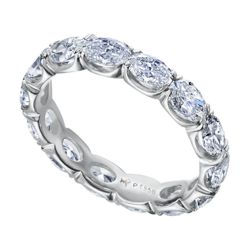East-West Oval Diamond Band, 2.65 ctw