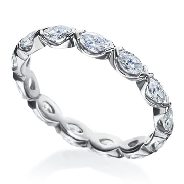 Marquise Diamond Eternity Band, 1.12 ctw