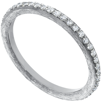 Florentine Finish Diamond Eternity Band, 0.33 ctw