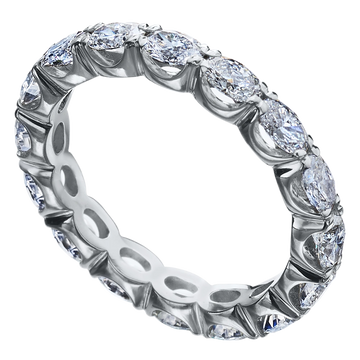 East-West Oval Diamond Band, 2.17 ctw
