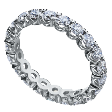 Scallop-Set Diamond Eternity Band, 1.85 ctw