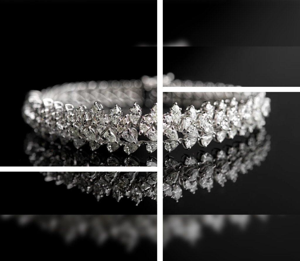 A close up of the side view of a bracelet